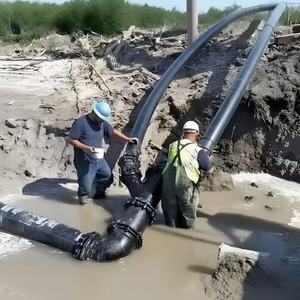 4 inch Đen PE CuộN HDPE cuộn ống ống cho công nghiệp sử dụng mông Fusion tương thích ISO tiêu chuẩn không độc hại 50-200mm không có mùi - Product Image 6