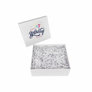 Elegant <b>Empty</b> Birthday <b>Gift</b> <b>Box</b> Recycled Craft Paper Slotted Design Glossy Matt Lamination Embossing <b>for</b> Socks Elegant Style - Product Image 4