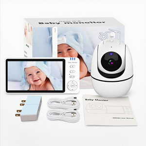 Anicebb Nouvelle Arrivée Moniteur Bébé Motorisé Panoramique 355 Degrés Inclinaison Verticale 120 Degrés Élimination Complète des Angles Mort 720P/1080P - Product Image 3