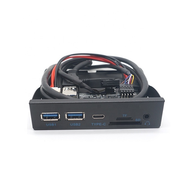 3.5inch CD-ROM USB Front Panel 2ports Usb 3.0 Audio SD TF Desktop Front Usb Hub