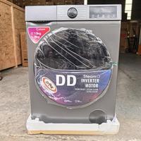 Front Load Washer and Dryer Combo DD Inverter 15Kg Stainless Steel Energy Saving for Home Use
