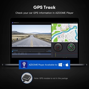 Azdome pg17 4k Dash Cam GPS Wifi 11.8 ''Màn hình cảm ứng chiếu hậu cam Xe DVR Dual-kênh Video Recorder 24h chế độ đậu xe ban đêm vi - Product Image 4