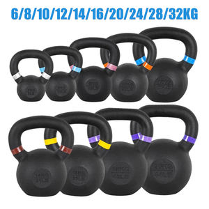 Ensemble de kettlebells réglables en fonte revêtue de vinyle durable VIGFIT, 32 kg, pour la compétition de musculation - Product Image 4
