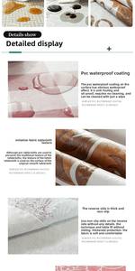 Nuevo diseño redondo PVC plástico poliéster manteles 130-220cm <span class=keywords><strong>precio</strong></span> <span class=keywords><strong>de</strong></span> fábrica para cocina cena tejido técnica - Product Image 4