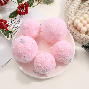 White <b>Christmas</b> Ornaments <b>Christmas</b> Fur Ornaments Pom Pom Balls Xmas Hanging Decor Fluffy <b>Christmas</b> Ornaments for Xmas - Product Image 6