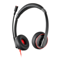 Écouteurs intra-auriculaires de jeu Talkvioce X2DL avec suppression du bruit, écouteurs USB pour PC