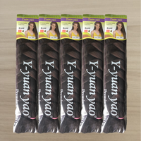 Extensions de Cheveux Synthétiques Jumbo Ombré Pré-Étirement "Expression" Pré-Étiré 82 Pouces 165g en Gros Pas Cher