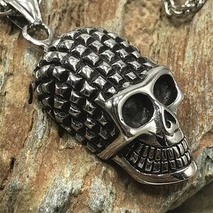 Popular Excellent Quality <strong>Men</strong> Vintage Classic <strong>Gothic</strong> Jewelry Silver Plated Stainless Steel Titanium Steel Necklace Skull Pendant - Product Image 5