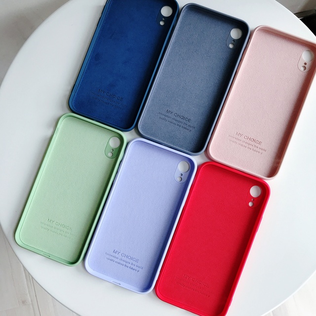 Tschick Soft Liquid Silicone Case for iPhone 11 Pro Max 8 Plus Microfiber Liner Shockproof Back Cover for iPhone X XR Xs MAX XS