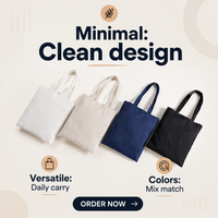 Sac fourre-tout en toile de coton personnalisé avec impression par transfert thermique pour le shopping - Produit promotionnel