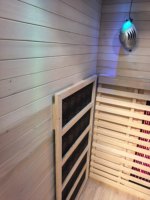 Sauna de Infrarrojos de Espectro Completo con Panel de Carbono para Interiores, para una Persona