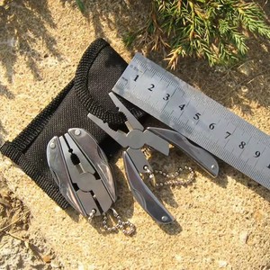 Portable Stainless Steel Multifunctional Tool <b>Pliers</b> Knife Screwdriver Keychain for Outdoor Use! - Product Image 5