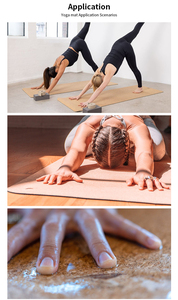 Thảm tập Yoga, Khối tập Yoga bằng nút chai tự nhiên thân thiện với môi trường, in logo tùy chỉnh, chất liệu cao su tự nhiên 4mm, thương hiệu TIANLEI bán buôn - Product Image 6