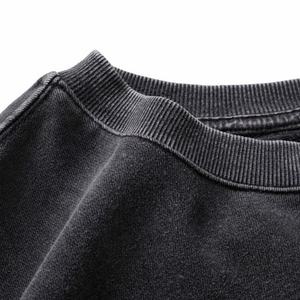 Sudadera de Hombre de Alta Calidad, Holgada, Estilo Hip-hop, con Estampado Animal, Cuello Redondo, Negra, Vintage, Talla Grande, de Poliéster/Algodón - Product Image 4