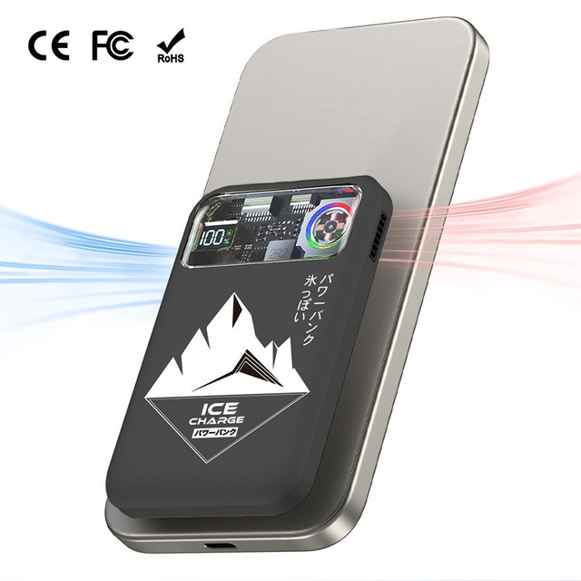 Mag Mini PD20W Aluminum Alloy Ultra Slim High Capacity Portable Power Bank with 35W Wireless Magnetic Fast Charging