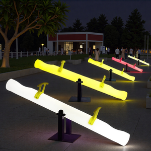 Muebles Led para exteriores, equipo de patio de jardín, balancín de plástico luminoso, sierra Led brillante colorida para niños <span class=keywords><strong>y</strong></span> adultos - Product Image 2