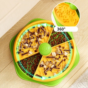 <span class=keywords><strong>Distributeur</strong></span> de nourriture interactif rotatif anti-fuite pour animaux de compagnie, gamelle à alimentation lente à plusieurs niveaux pour chien et chat - Product Image 4