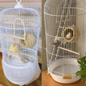 Jaula para Pájaros Canarios en Colores Blanco y Negro, Envío Gratis, Jaulas Grandes para Pájaros en Venta - Product Image 6