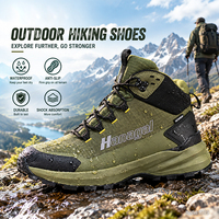 Chaussures de randonnée imperméables pour hommes et femmes, couleur olive, fabriquées sur mesure par Hanagal Factory, Zapatos De Cuero Para Senderismo