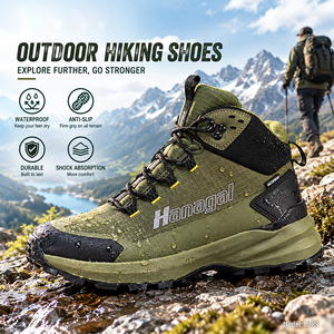 Scarpe da Trekking Impermeabili Verde Oliva per <span class=keywords><strong>Uomo</strong></span> e Donna, Produzione Personalizzata Hanagal, Zapatos De Cuero Para Senderismo - Product Image 6