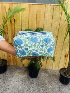 Latest Sale Floral Cotton Down <b>Zip</b> Makeup Bag Gifts Proposal Cosmetic Bag Women Cosmetic Bags Large Capacity - Product Image 2