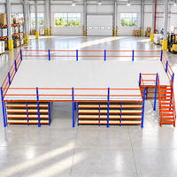 Système de rayonnage en acier robuste sur mesure pour entrepôt, avec mezzanine à réponse rapide pour marchandises en vrac