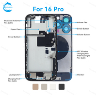 STAROZON Châssis arrière de téléphone portable sans MOQ pour iPhone 16 Plus Pro Max – Ensemble de remplacement et de réparation du boîtier