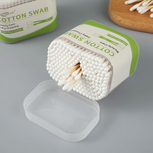 Outils de maquillage supplémentaires de nettoyage jetables 200 pièces cotons-tiges écologiques en bambou à double pointe pour le marché américain - Product Image 5