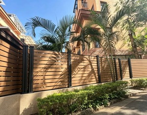 Panneaux de clôture WPC de fabrication chinoise, clôture de jardin pour l'intimité, anti-termites, utilisation en jardin, clôture en composite <span class=keywords><strong>bois</strong></span>-plastique - Product Image 3