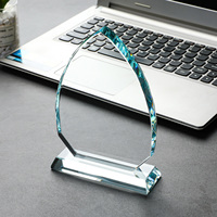 Trophée en verre personnalisé, design personnalisé, plaque de récompense gravée au laser, trophées en verre avec logo personnalisé pour événements, souvenirs, cadeaux