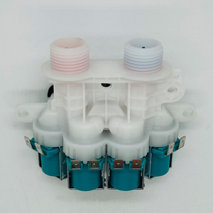 วาล์วน้ำเข้า W11096267 4 ทางไฟฟ้า 110 V พลาสติกทนทานสำหรับชิ้นส่วนเครื่องซักผ้า - Product Image 2