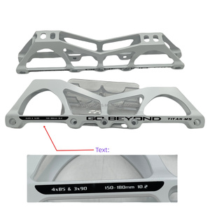 Jingying Speed Patins à roues alignées Modèle de slalom Cadre intégré en alliage d'aluminium Grand support à trois roues à cinq trous à double usage - Product Image 6