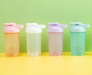 500 ml tùy chỉnh trong suốt thể thao nhựa chai nước nhựa Lắc cup nước cầm tay cup với bóng