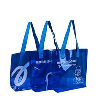 Sac fourre-tout en plastique holographique en PVC personnalisé de haute qualité Sac fourre-tout en PVC imperméable transparent avec logo personnalisé