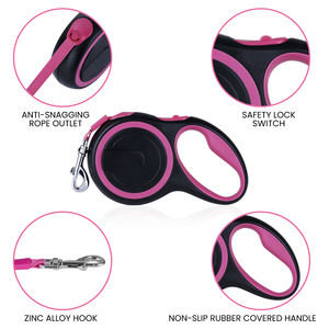 타이즈 강아지 리드줄 하네스 자동 줄길이 조절 애완견 리드줄 - Product Image 3