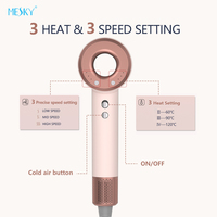 Sèche-cheveux professionnel 1500w avec moteur 110 000 tr/min, fonctionnalités ioniques, diffuseur, sèche-cheveux