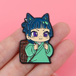 Pin Metálico de Alta Calidad con Diseño de Personaje de Anime <span class=keywords><strong>Maomao</strong></span>, Estilo Nuevo, al por Mayor - Product Image 3