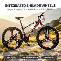 26 Inch Variable Speed Beach Snow Bike Shock Sorption Disc Brake Mountain Widened Tire Bicycle Fatbike Off Road Bikes