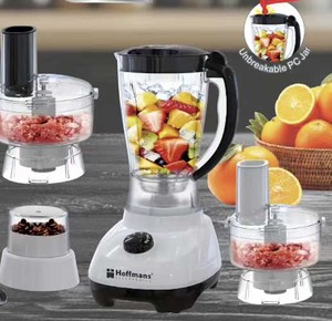 Robot culinaire <span class=keywords><strong>professionnel</strong></span> Hoffmans 600W 4 en 1, mixeur multifonction, hachoir à viande, coupe-légumes, moulin à café, 220V - Product Image 1