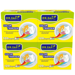 Prezzo di fabbrica campione gratuito 3 in 1 fogli di biancheria per la casa colore Grabber raccoglitori di colore Dryer fogli tye <span class=keywords><strong>Trapping</strong></span> compresse - Product Image 2