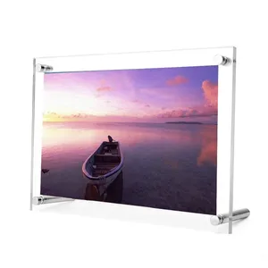 <span class=keywords><strong>Acrylic</strong></span> vít khung ảnh Máy tính để bàn hiển thị trong suốt vít khung ảnh - Product Image 1