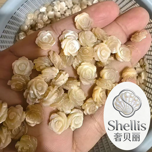 Pendentif <span class=keywords><strong>camée</strong></span> SC01 personnalisé tendance en <span class=keywords><strong>nacre</strong></span> jaune, blanc et noir, perles de coquillage - Product Image 3