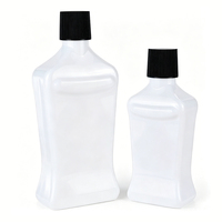 Bouteille de bain de bouche en PET 375ml/600ml avec bouchon à vis, emballage personnalisé, conteneur pour soins bucco-dentaires