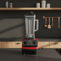 Blender Rumah Tangga Tugas Berat Pembuat Smoothie Elektrik Penghancur Es Pengolah Makanan Bayi 6 Mata Pisau 800W 2L Mixer Grinder