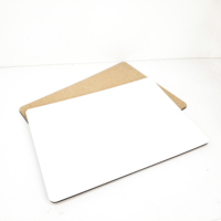 Sous-plats vierges pour sublimation, impression de logo personnalisé, sous-plat en MDF pour sublimation, résistant à la chaleur, 11,8*15,7 pouces, décoration de la maison