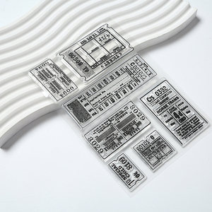 Chất Lượng Cao Tự Làm Trong Suốt Acrylic Con Lăn Tem Rõ Ràng Mực Với Có Thể Tháo Rời Xử Lý Văn Phòng Sử Dụng Dập Nổi Đèn <span class=keywords><strong>Flash</strong></span> Tem - Product Image 6