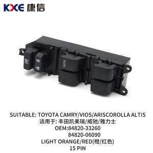 สวิตช์ควบคุมกระจกไฟฟ้าสำหรับรถยนต์โตโยต้า แคมรี่ วีออส ยาริส โคโรลล่า RAV4 หมายเลขอะไหล่ TY0167 - Product Image 4