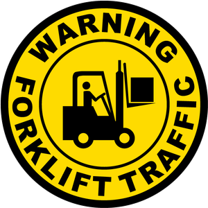 Warehouse Forklift Traffic Safety <strong>Sign</strong> Heavy Duty Warning <strong>Sign</strong> Board OSHA Compliant Honk Horn and Look Both <strong>Ways</strong> <strong>Sign</strong> - Product Image 2