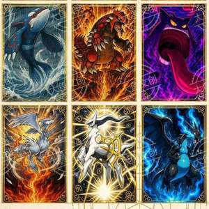 Cartes <span class=keywords><strong>Pokémon</strong></span> en métal, <span class=keywords><strong>or</strong></span>, argent, acier inoxydable, cartes à collectionner TCG pour les fans, les collectionneurs et les enfants, cadeau - Product Image 1