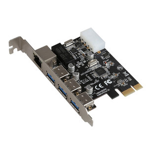 Made in China Superior Quality 3-Port <strong>PCI</strong> <strong>Express</strong> <strong>USB</strong> <strong>3.0</strong> <strong>Card</strong> + Gigabit Ethernet Other Computer Accessories - Product Image 4